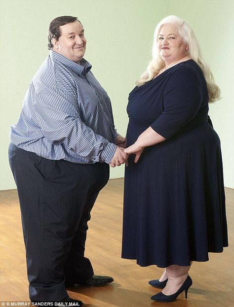 Morbidly-obese Mr Beer, 45, who hit headlines with his wife Michelle, 43, (together above) when they claimed they were 'too fat to work', reportedly suffered a mini stroke at his home in Plymouth, Devon, in October Fat Fighters, Gastric Band, Travel Essentials Men, Date Outfit Casual, Date Dresses, Diet Motivation, First Anniversary, Dresses To Wear To A Wedding, How To Slim Down