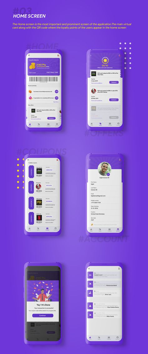 Coupon App Design, Rewards App Design, Loyalty App Design, Loyalty Program Design Marketing, Rewards Program Design, Jeju House, Coupon App, Loyalty Program Design, Coin App