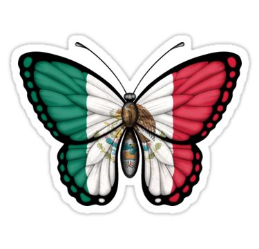 Mexican Flag, The Wings, The Flag, The Butterfly, Flag, Italy, Design