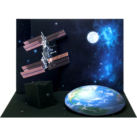 Diorama (Outer Space) - Dioramas - Realistic Crafts/Space - Paper Craft - Canon Creative Park Planet Model, Mechanical Model, Astronomy Lover, Planet Blue, Space And Astronomy, Pop Up Cards, Space Crafts, Inkjet Printer, Fun Prints