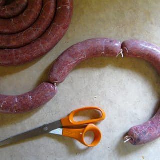 Liver Sausage Recipe - Mazzafegati, Italian Liver Sausage Liver Sausage Recipes, Liver Sausage, Making Sausage, Pork Liver, Homemade Sausage Recipes, Coriander Seed, Sweet White Wine, Sausage Recipe, Paleo Crockpot