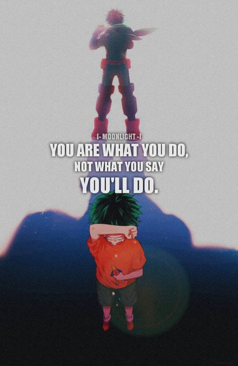 Mha Motivational Quotes, Deku Quotes, Mha Quotes, Anime Website, Logic Quotes, My Hero Academy, Hero Quotes, Perspective Quotes, Scrapbook Quotes