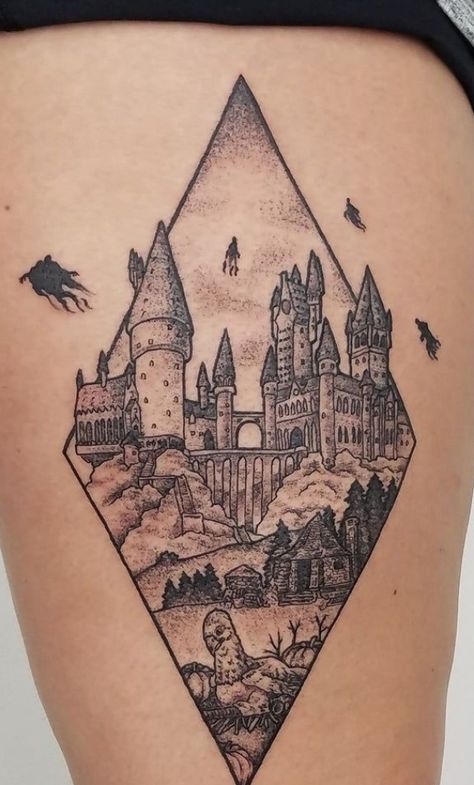 The first of my many Harry Potter tattoos. #tattooideas #tattoos Hp Tattoo, Still The One, Ribbon Tattoos, Harry Potter Tattoos, Harry Potter Tattoo, Celtic Tattoos, Tattoo Feminina, Aesthetic Tattoo, Rib Tattoo