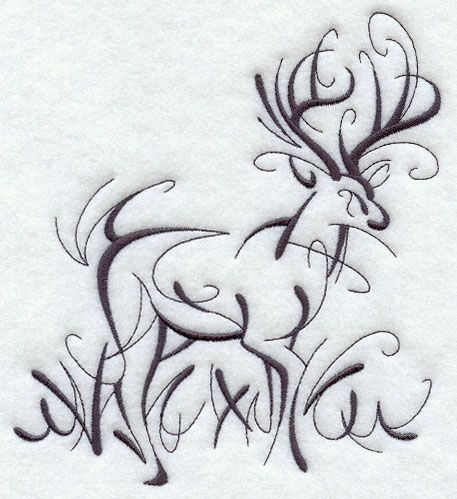 Inky Deer Deer Tattoo, Geniale Tattoos, Wood Burning Patterns, Wood Burning Art, A Deer, Great Tattoos, Embroidery Library, Pyrography, Future Tattoos