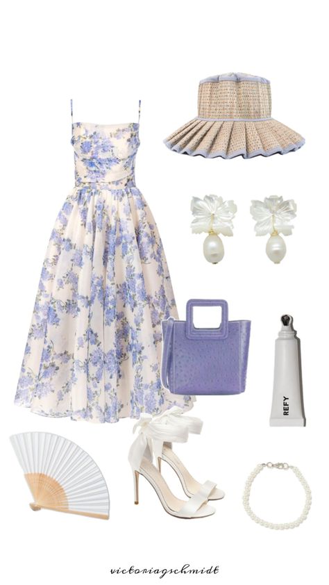 #southerncharm #southernstyle #southernbelle #kentuckyderby #periwinkle #lavender #refy Southern Belle Outfit, Outfit Inspired, Stylish Outfit, Clothing Inspiration, Southern Belle, Southern Charm, Southern Style, Kentucky Derby, Dream Wardrobe