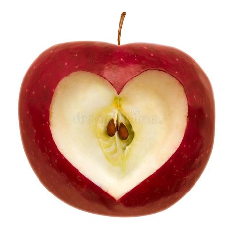 Apple with heart shape. Red apple with a heart symbol isolated on white. Clippin , #sponsored, #Red, #apple, #shape, #Apple, #heart #ad Romantic Symbols, Apple Heart, Love And Understanding, Symbols Of Love, Apple Shape, Apple Shaped, Heart Symbol, Apple Design, Apple Fruit