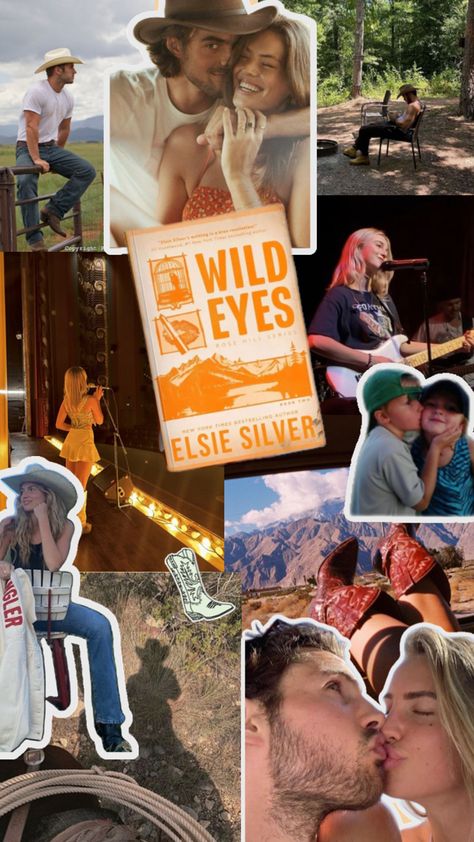 #elsiesilver #wildeyes #wildeyesbook #wildeyeselsiesilver #wildeyesaesthetic #singledadbook #singledadtrope #singertrope #startrope #starbook #booktok #newrelease #countryromancebook #smalltownromancebook #bookaesthetic #bookcollage Country Romance Books, Elsie Silver Aesthetic, Eyes Collage, Elsie Silver, Silver Aesthetic, Wild Eyes, Inspirational Books To Read, Romantic Books, Book Images