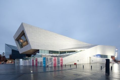 Museum of Liverpool, Liverpool, UK (3XN) Museum Architect, Limestone Cladding, Cladding Design, Liverpool Uk, French Limestone, Steel Trusses, Stone Blocks, Stone World, Stone Cladding