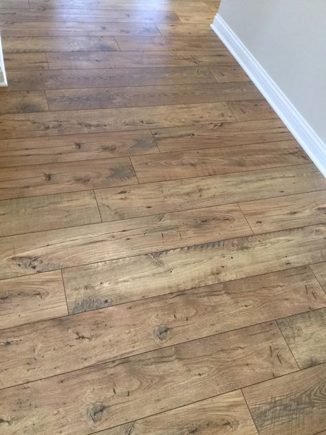 FAWN CHESTNUT - LAMINATE FLOORING Chestnut Flooring Kitchen, Laminate Floor Design Ideas, Fawn Chestnut Mohawk, Interesting Flooring, French Chateau Homes, Lodge Style Home, Cottage Flooring, Rustic Wood Floors, Hardwood Floor Colors