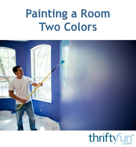 Choosing the right color pallet is important when using two different colors to paint a room. This is a guide about painting a room two colors. Painting A Room 2 Different Colors, Bedroom Colors Ideas, Room Painting Ideas, Beige Drapes, Painting A Room, Denim Pillow, Gold Decal, Sponge Painting, Southwestern Print