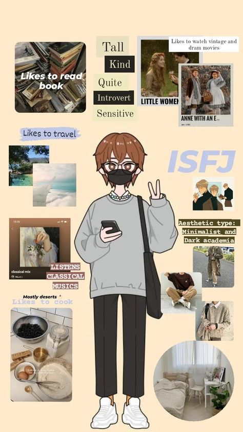 Isfj Core Aesthetic, Isfj Fashion, Isfj Booklist, Isfj Aesthetic Vibe, Isfj Vibe, Isfj T Personality, Isfj Outfits, Isfj Boyfriend, Isfj Personality Aesthetic