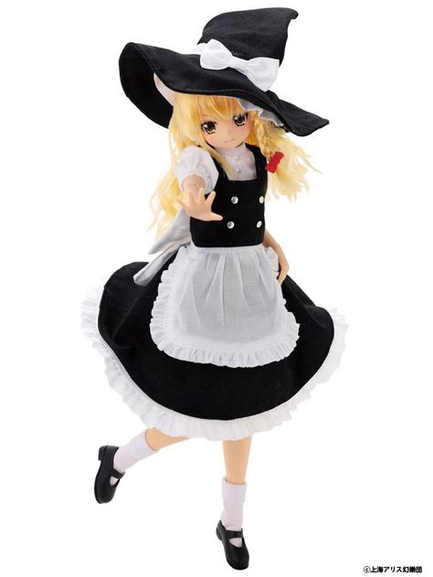 AZONE Pure Neemo Touhou Project Kirisame Marisa Shirine Maiden 1/6 fashion Doll Kirisame Marisa, Marisa Kirisame, Azone Doll, Pure Neemo, Dream Doll, Arte Popular, Strap Shoes, Fashion Doll, Big Eyes