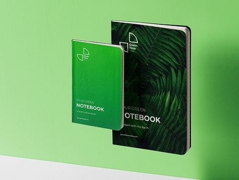 Company Notebook Design, Green Book Cover Design, Diary Cover Design, Green Notebook, Notebook Cover Design, Diary Covers, Magazine Layout Design, Visual Inspiration, Notebook Design