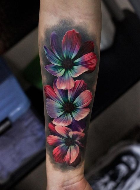 Flower forearm tattoo - 50+ Magnolia Flower Tattoos  <3 <3 Flower Cover Up Tattoos, Colorful Flower Tattoo, Cover Up Tattoos For Women, Mangas Tattoo, Magnolia Tattoo, Cat Tattoos, Tattoo Cover Up, Tiny Tattoo, Wrist Tattoos For Women