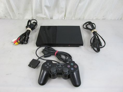 Amazon.com: PlayStation 2 Console (Slim Line Version 1): PlayStation 2;: Ps2: Video Games Playstation Consoles, Embroidery Cards, Wrestling Divas, Video Games Playstation, Playstation 2, Console Accessories, Play Online, Download Games, الرسومات اللطيفة