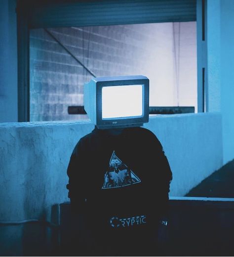 Cryptic Aesthetic, Pixel Art Gif, Object Heads, Tv Head, Aesthetic Tumblr, Aesthetic Gif, 영감을 주는 캐릭터, Blue Aesthetic, Character Inspiration