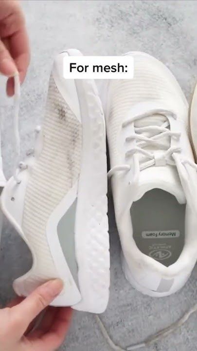 Clean White Cloth Shoes, How To Clean White Adidas Shoes, Clean White Mesh Sneakers, Cleaning White Mesh Sneakers, How To Clean White Running Shoes, How To Clean White Mesh Shoes, Washing Tennis Shoes In Washer, How To Clean Mesh Sneakers, How To Wash Tennis Shoes