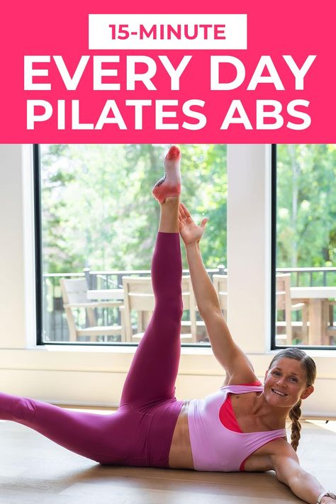 Tone your core at home with 15 pilates ab exercises. These are my favorite pilates-inspired core exercises to strengthen the upper abs, lower abs, obliques, deep transverse abdominal muscles and pelvic floor. Improve posture and define your midsection with this guided pilates abs workout. Pilates Abdominal Exercises, 30 Ab Challenge, Pilates Abs Workout, Pilates Ab Exercises, Pilates Core Exercises, Upper Abs, Ab Core Workout, Abs Workout Video, Ab Challenge