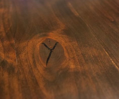 Using Epoxy and Dye to Fill Knots and Cracks in Wood : 3 Steps (with Pictures) - Instructables How To Fill Cracks In Wood Table, Branch Crafts, Tree Branch Crafts, Stump Ideas, Diy Farm Table, Wood Working Projects, Resin Tables, Colored Epoxy, Pinterest Crafts