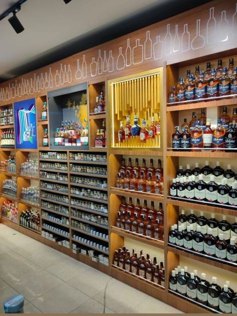 Liquor Store Design, Wine Store Design, Wine Drop, Alcohol Store, Alcohol Shop, Supermarket Design, Wine Store, Liquor Store, Store Display