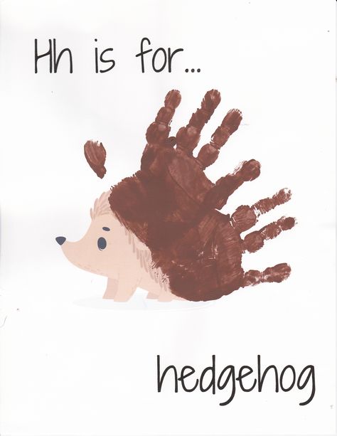 Hedgehog Handprint Craft, Hedgehog Crafts For Preschoolers, Hedgehog Preschool Craft, Hedgehog Activities For Toddlers, Hedgehog Crafts For Toddlers, Handprint Hedgehog, Hedgehog Crafts, Hedgehog Craft, Baby Handprint