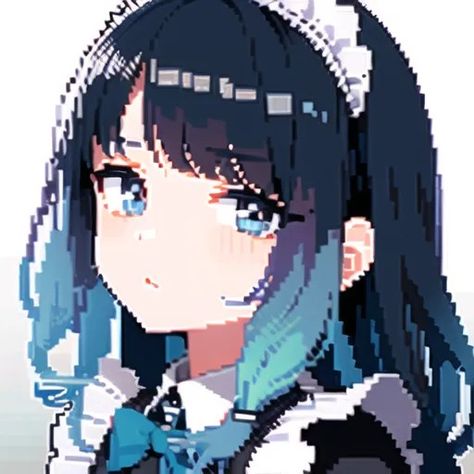 Pixel Pfp, Pixel Art Icon, Piskel Art, Pixel Art Tutorial, Anime City, Internet Games, Arte 8 Bits, Anime Maid, Pixel Art Characters