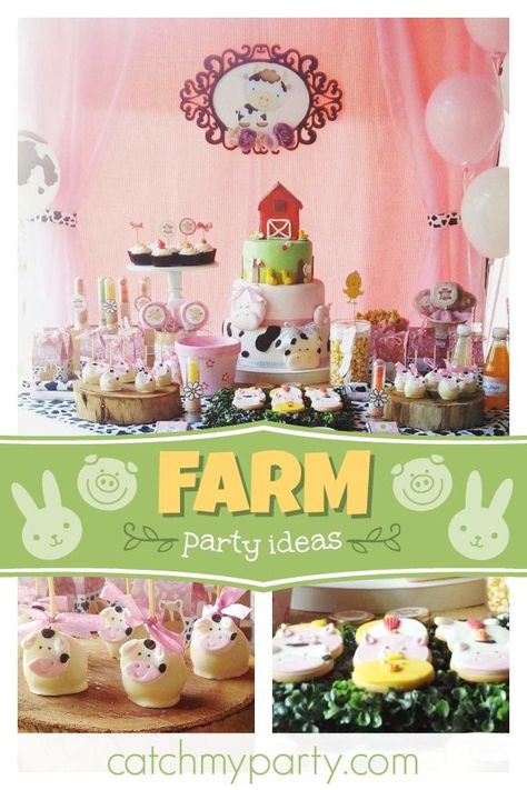 Check out this fun Farm birthday party!! The tiered birthday cake decorated with fondant farm animals and topped with a cute red barn! See more party ideas and share yours at CatchMyParty.com #catchmyparty #partyideas #farmbirthdayparty #farmanimals Farm Party Ideas, Tiered Birthday Cake, Creative Birthday Party Ideas, Birthday Themes For Adults, Birthday Lights, Farm Themed Birthday Party, Girls Birthday Party Themes, Disney Birthday Party, Themes Ideas