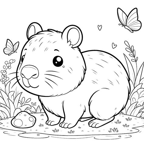 capybara coloring pages capybara animal coloring pages free coloring pages Capybara Coloring Page, Kids Christmas Coloring Pages, Flower Coloring Sheets, Elephant Coloring Page, Christmas Coloring Sheets, Horse Coloring Pages, Color Pages, Free Adult Coloring Pages, Pokemon Coloring Pages