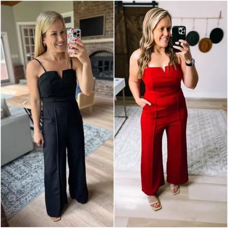 Formal jumper Jumper romper red romper black jumper formal event Black Jumpsuit Wedding Guest, Black Jumpsuit Wedding, Jumpsuit Fall Outfit, Jumpsuit Wedding Guest, Jumpsuit Wedding, Fall Fashion Casual, Jumpsuit Fall, Formal Jumpsuit, Fall Wedding Guest