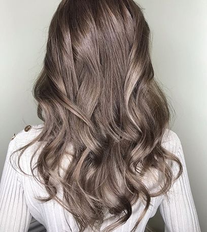 Welcome to the light side. We're stunned by this charcoal inspired opal ash brown balayage created by the amazing Darya. Ash Grey On Indian Skin, Light Rice Ash Hair Color, Greige Hair Color Formula, Mink Hair Color, Wella Ash Brown Formula, Ash Brown Hair Color Formula, Wella Ash Brown, Mushroom Brown Toner Formula, Wella Color Formulas Brown