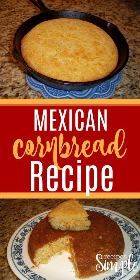 Easy Mexican Cornbread, Recipe Cornbread, Mexican Cornbread Recipe, Mexican Cornbread Casserole, Easy Cornbread, Delicious Cornbread, Bread Dressing, Mexican Cornbread, Homemade Mexican