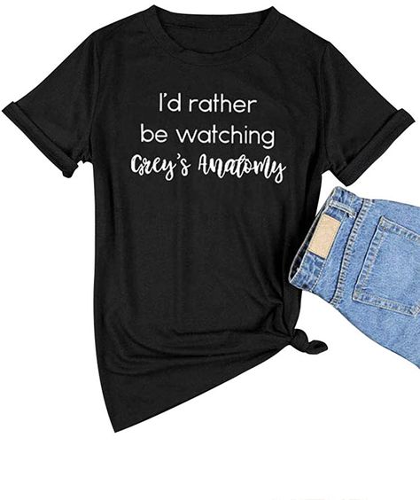 ZXH Women I'd Rather be Watching Anatomy Shirt Graphic Tee Shirt Blouse #WomensTShirt #ZXH #Affiliate Gray Moisture-wicking T-shirt For Workout, Skull Shirts For Women Tees, Watch Greys Anatomy, Anatomy Shirts, Short Sleeve Pullover, Graphic Tee Shirts, Greys Anatomy, Letter Prints, Anatomy