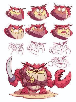 Derek Laufman, Chibi Poses, Simple Character, Character Model Sheet, Cartoon Monsters, Chibi Characters, It Takes Two, Game Character Design, Monster Design