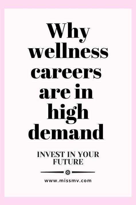 Wellness careers and why are in high demand. Future career that will be in high demand and why you should up your skills right now.  #career #futurecareers #careeradvice #jobs #wellnesscareer #education #wellpaidjobs Wellness Careers, Small Business Tiktok, Business Tiktok, Small Business Advertising, Make Money On Instagram, Wellness Studio, Health Coach Business, Wellness Industry, Professional Massage