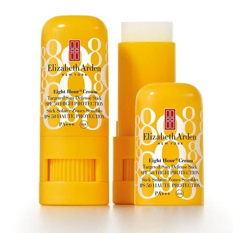 Elizabeth Arden Eight Hour Cream Targeted Sun Defense Stick SPF50 High Protection 6.8g Elizabeth Arden Eight Hour Cream, Spf Face, Menu Sign, Sephora Collection, Elizabeth Arden, Top Beauty Products, Sun Tan, Mustard Bottle, Apple Products