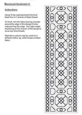 motheroak.blogspot.com, Blackwork bookmark 3 Blackwork Bookmark, Motifs Blackwork, Blackwork Embroidery Designs, Blackwork Embroidery Patterns, Red Cross Stitch, Blackwork Cross Stitch, Blackwork Designs, Blackwork Patterns, Blackwork Embroidery