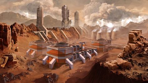 Lego Mars, Mars, Concept Art, Art