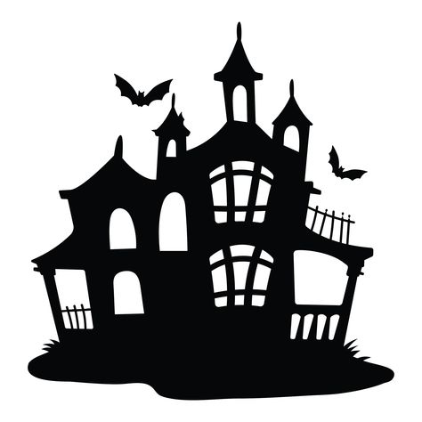 15 Best Halloween Haunted House Clip Art Free Printable - printablee.com Haunted House Silhouette, Haunted House Clipart, House Silhouette, House Clipart, House Template, Silhouette Template, Silhouette Svg, Haunted House, Free Svg