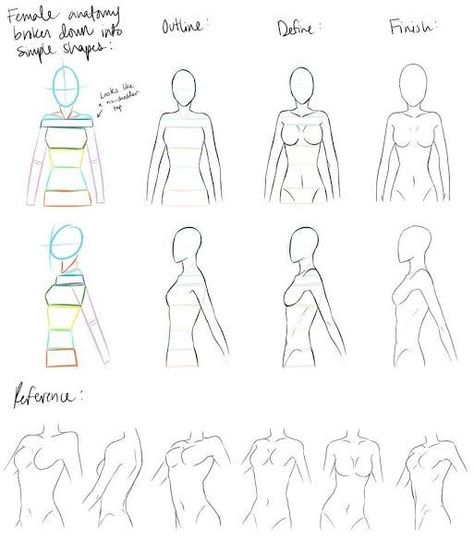 Girl Anatomy, Poses Manga, Female Anatomy Reference, Body Tutorial, Female Drawing, Human Anatomy Drawing, Human Figure Drawing, Disney Art Drawings, Body Reference Drawing