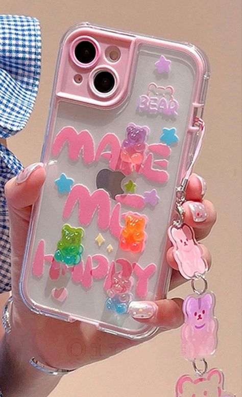 Cute 3D Candy Bear Keychain Pink Phone Case For iPhone 14 13 12 11 Pro Max Kidcore Phone Case, Gummy Bear Phone Case, Kawaii Phone Case Iphone 11, Kawaii Decoden Phone Case, Teddy Bear Phone Case, Pretty Iphone Cases, Pink Phone Cases, Cute Phone Cases, Cute Gifts