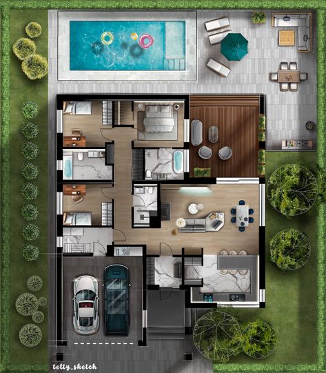 Floor plan house design Digital House Design, Plan View Architecture, Blueprints House Floor Plans, Layout House Floor Plans, Layout Design Architecture House Plans, Sketch Floor Plan, House Design With Floor Plan, Architecture Floor Plan, Small Home Plans