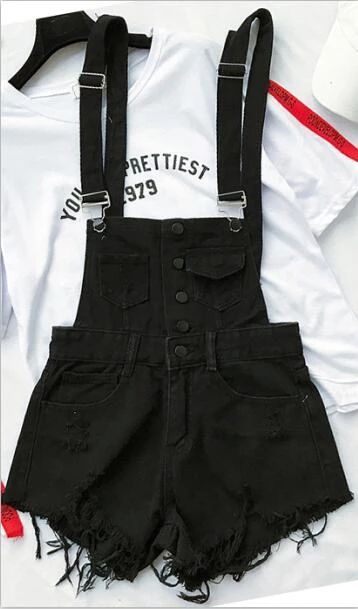 21fe5b8ba755eeaece7a450849876228desc52925354ri Styling Overalls, Denim Romper Shorts, Vogue Women, Jumpsuit Denim, Overalls Shorts, Denim Playsuit, Romper Shorts, Fitted Jumpsuit, Backless Jumpsuit