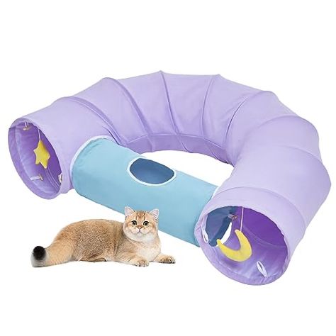 Play Tunnel, Cat Tree Condo, Kitten Toys, Foster Kittens, Indoor Cats, Cat Tunnel, Purple Cat, Hide And Seek, Large Cats