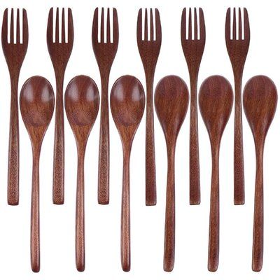 NATURAL WOODEN SPOONS FORKS: Wooden spoons and forks are made of natural nanmu, have a smooth surface, and are safe and reusable, providing you with a better cooking experience. The lightweight design is also very suitable for travel, outdoor activities, camping, picnics. | jing_long2011 12 Pieces Wooden Spoons Forks Set Kitchen Tableware Reusable Eco-Friendly Natural Wood Dinnerware Utensil Wooden Fork Practical Japanese Wood Cutlery White Kitchen Utensils, Wood Cutlery, Reusable Utensils, Spoons And Forks, Wooden Fork, Wooden Kitchen Utensils, Kitchen Cooking Utensils, Cooking Utensils Set, Wooden Utensils