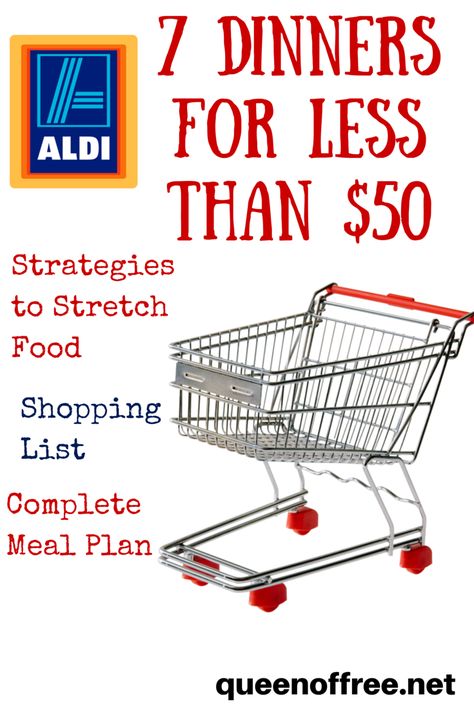 Aldi Meal Plan, Food Shopping List, Aldi Recipes, Budget Meal Planning, Cheap Dinners, Grocery Budgeting, Family Of 4, Cooking On A Budget, Make Ahead Meals