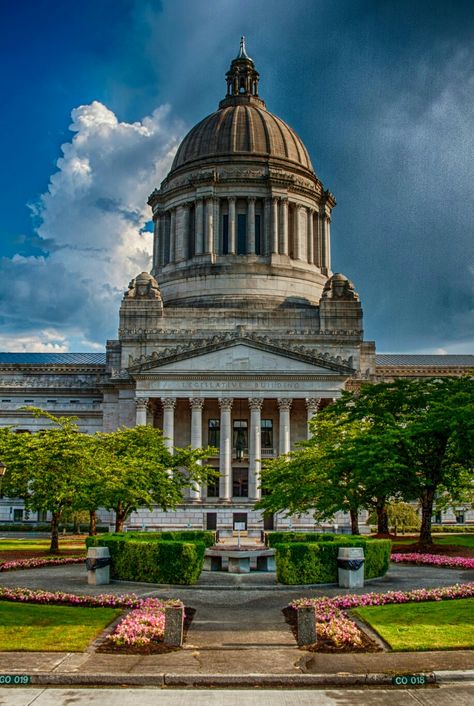 Washington State Capitol in Olympia USA Olympia Washington Aesthetic, Pnw Aesthetic, Olympia Washington, Author Dreams, Al Qur'an Photography, Qur'an Photography, San Juan Island, Evergreen State, Washington State