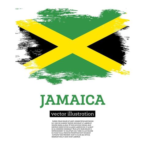 Jamaica Flag, Wedding People, Cityscape Photos, Nature Backgrounds, Background Banner, Business Travel, Brush Strokes, Jamaica, Independence Day