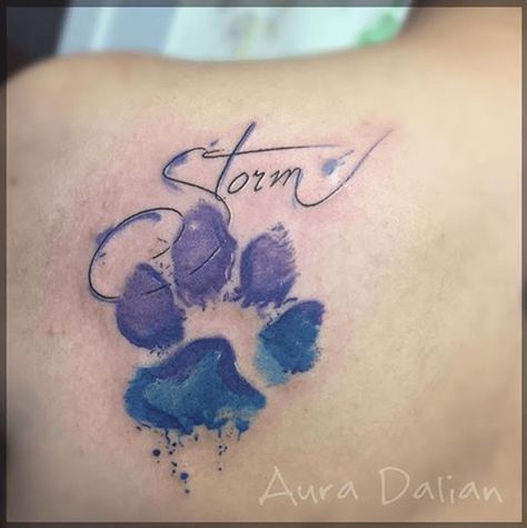 Top 20 Dog Paw Tattoos To Be Cherished And Admired Pawprint Tattoo Dog Memorial, Koda Tattoo, Tatoo Dog, Pet Tattoos, Dogs Paw, Pawprint Tattoo, Dog Memorial Tattoos, Dog Paw Tattoo, Tattoo Trend