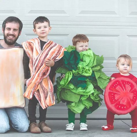 Sandwich Costume, Peanut Costume, Group Costume Ideas, Sew Halloween Costume, Halloween Costumes For Work, Best Halloween Costumes Ever, Popular Costumes, Blt Sandwich, Diy Halloween Costumes For Kids