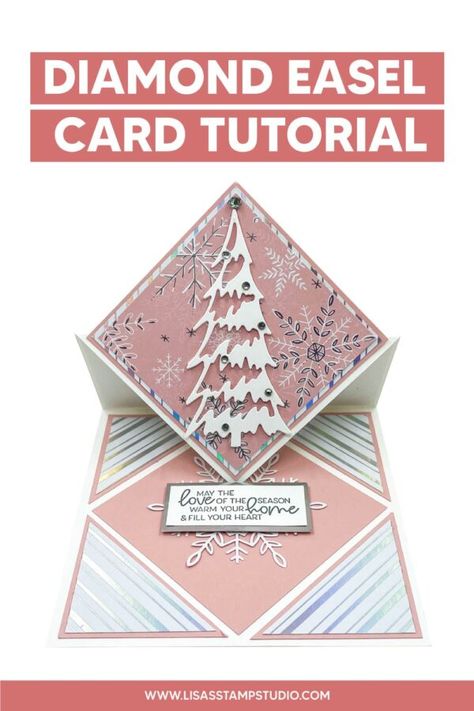 Card Ideas Christmas, Lisa Curcio, Folded Christmas Cards, Joy Fold Card, Joy Christmas Card, Designer Paper Cards, Fancy Fold Card Tutorials, Hand Made Greeting Cards, Christmas Card Set